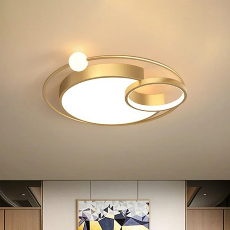Anneau LED encastré éclairage simplicité aluminium chambre encastré plafonnier Clearhalo