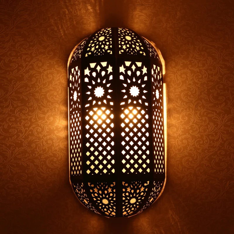Applique métallique demi-capsule, éclairage antique à 2 têtes, lampe murale affleurante pour couloir en laiton Clearhalo