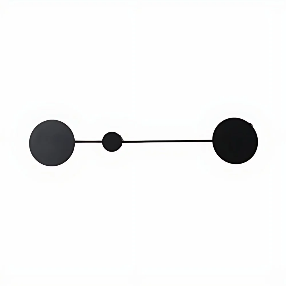 Applique murale LED simple avec abat-jour en acrylique, applique moléculaire noire/blanche, lumière chaude/blanche Clearhalo
