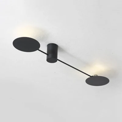 Applique murale LED simple avec abat-jour en acrylique, applique moléculaire noire/blanche, lumière chaude/blanche Clearhalo