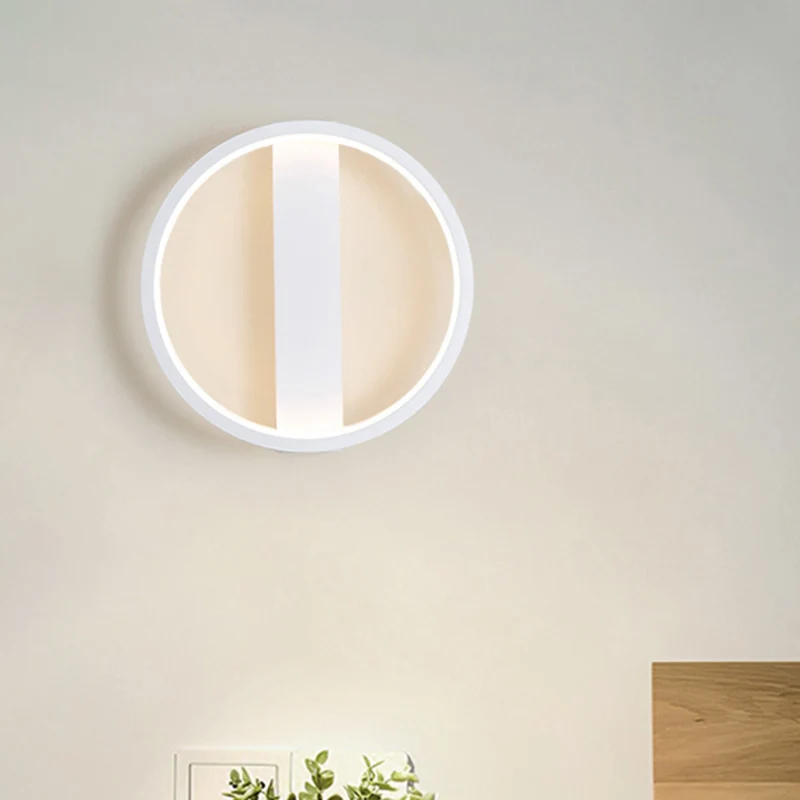 Applique murale LED de style simple avec abat-jour en acrylique, lumière murale blanche ronde/carrée en lumière chaude/bla...