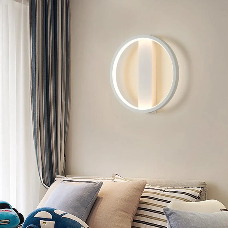 Applique murale LED de style simple avec abat-jour en acrylique, lumière murale blanche ronde/carrée en lumière chaude/bla...
