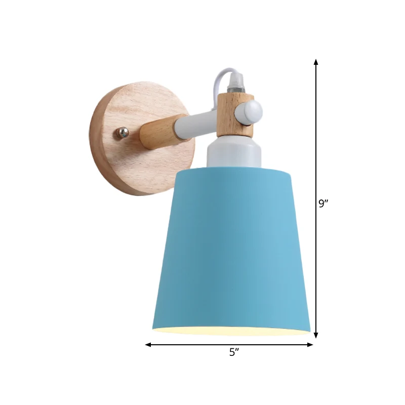 Applique murale en métal à 1 tête pour salle de soins infirmiers, lampe murale longue durée de Style nordique Clearhalo