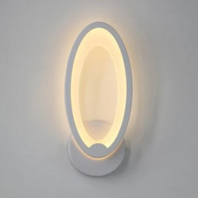 Applique murale simple triangle/ovale/larme en acrylique LED pour couloir, luminaire mural en blanc chaud/blanc Clearhalo