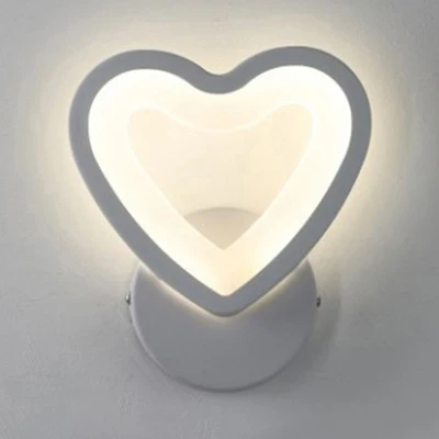 Applique murale simple triangle/ovale/larme en acrylique LED pour couloir, luminaire mural en blanc chaud/blanc Clearhalo