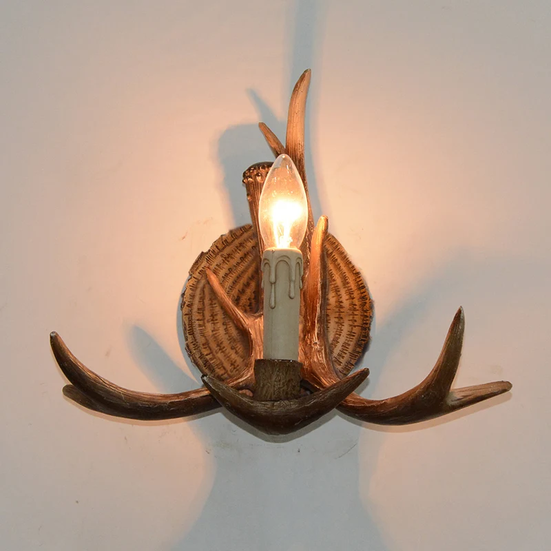 Applique murale traditionnelle à 1 ampoule exposée en résine blanche/bois, luminaire pour couloir Clearhalo