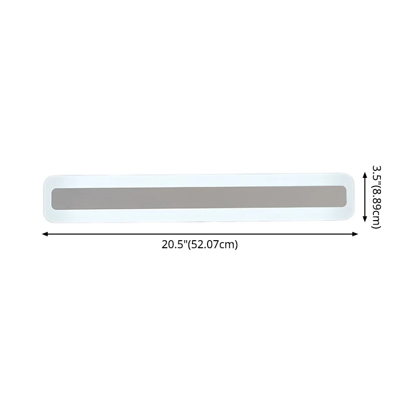 Applique de vanité LED en acrylique de Style moderne, étanche et haute luminosité, pour salle de bain Clearhalo