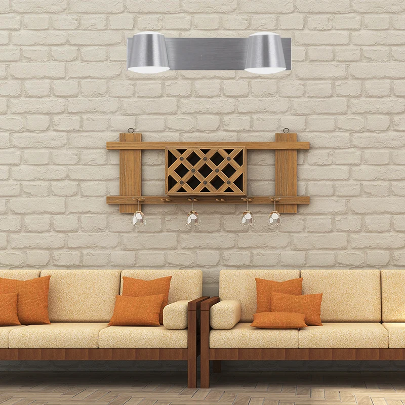 Applique de vanité de salon conique en métal de Style Simple, 1/2/3 têtes, luminaire mural argenté en lumière chaude/blanc...