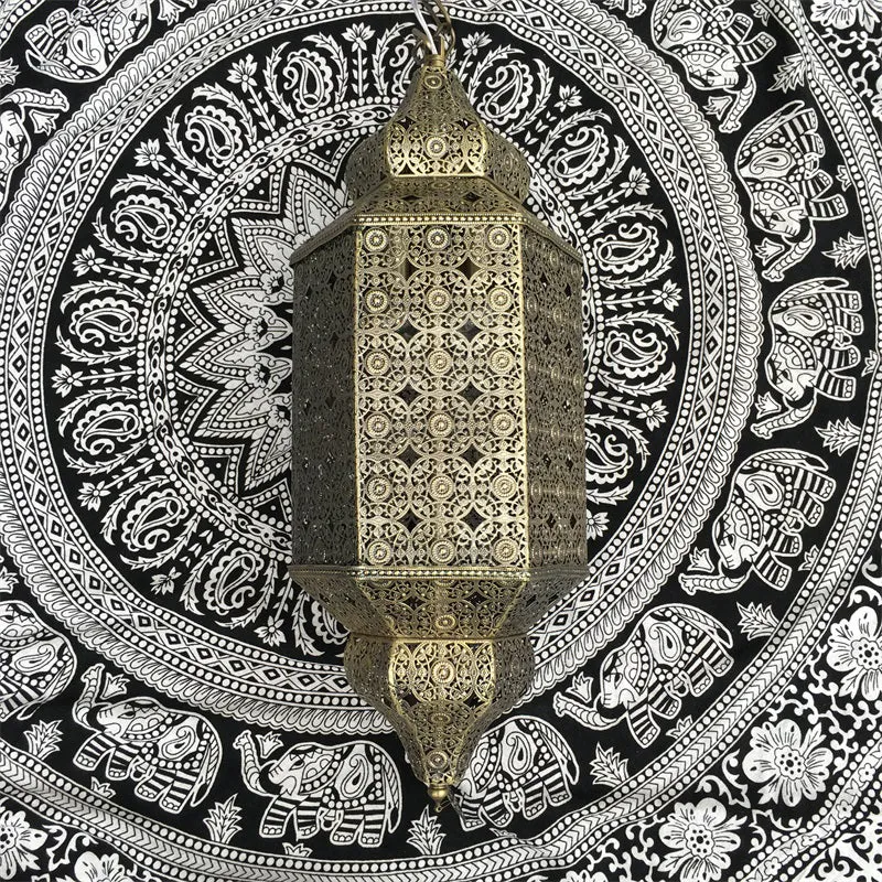 Applique évidée à 1 lumière Art Déco Finition Bronze Lampe Murale Arabe Encastrée en Métal Clearhalo