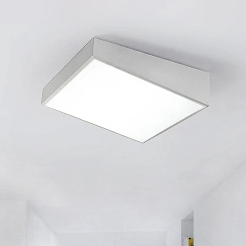 Éclairage encastré à LED contemporain de 16 "/ 19,5" de large avec abat-jour en métal, plafonnier trapézoïdal blanc/noir e...