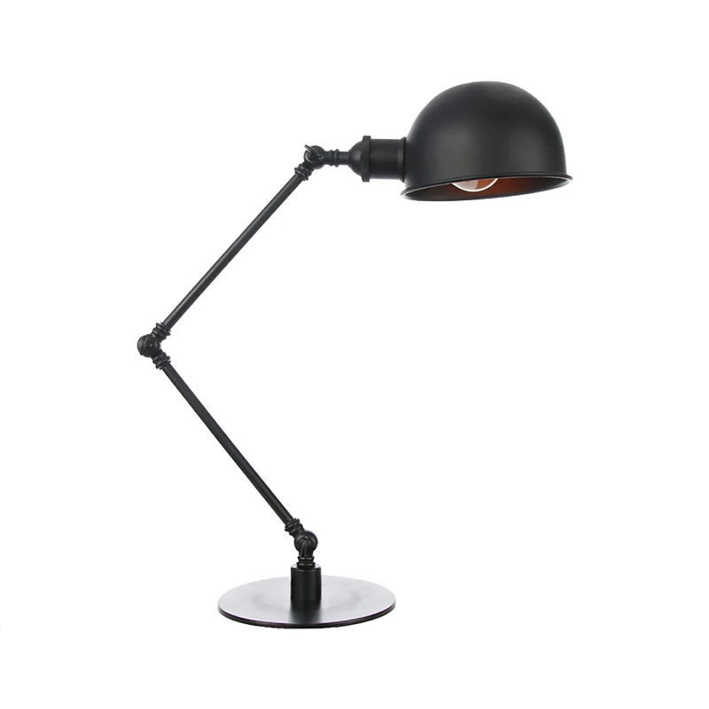 Éclairage de table en forme de dôme noir/laiton, lampe de table métallique de Style industriel de 4 "/8.5" de large à 1 am...