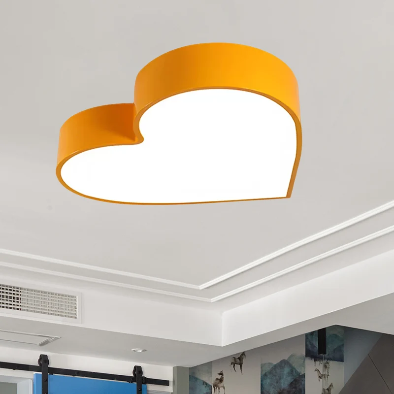 Garçon Fille Chambre LED Plafonnier Acrylique Moderne Couleur Bonbon Plafonnier Affleurant Clearhalo