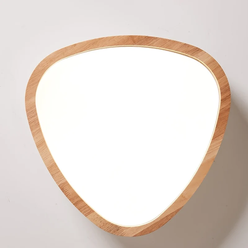 Joli plafonnier LED en bois et acrylique en forme de larme pour chambre de garçon Clearhalo