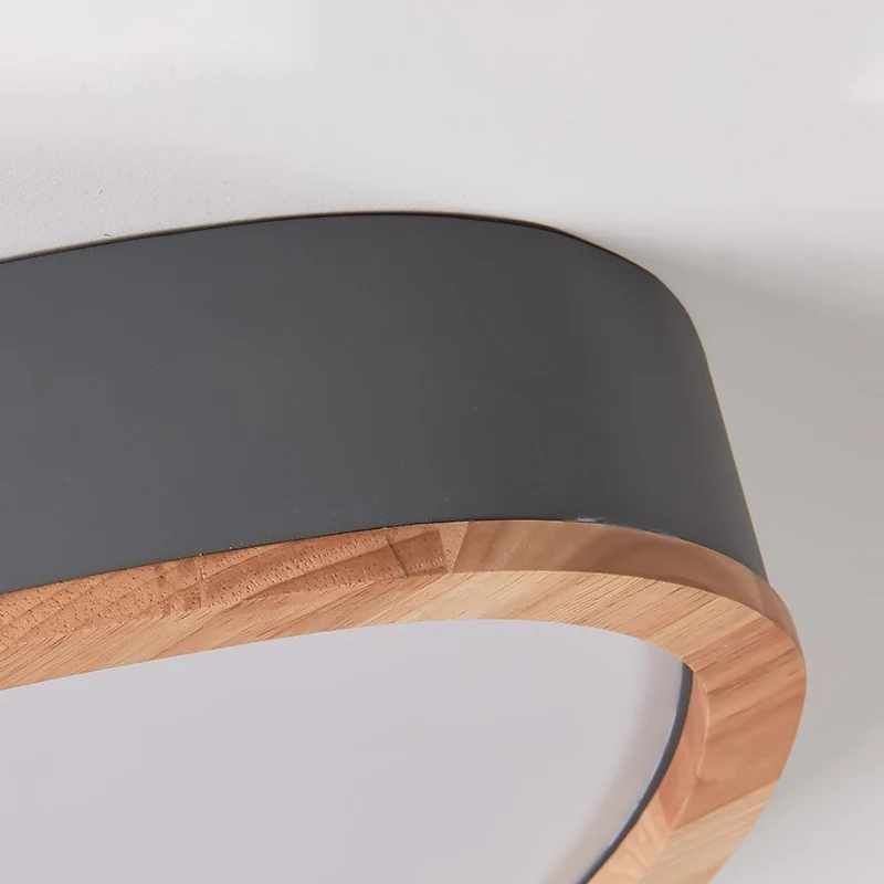 Joli plafonnier LED en bois et acrylique en forme de larme pour chambre de garçon Clearhalo