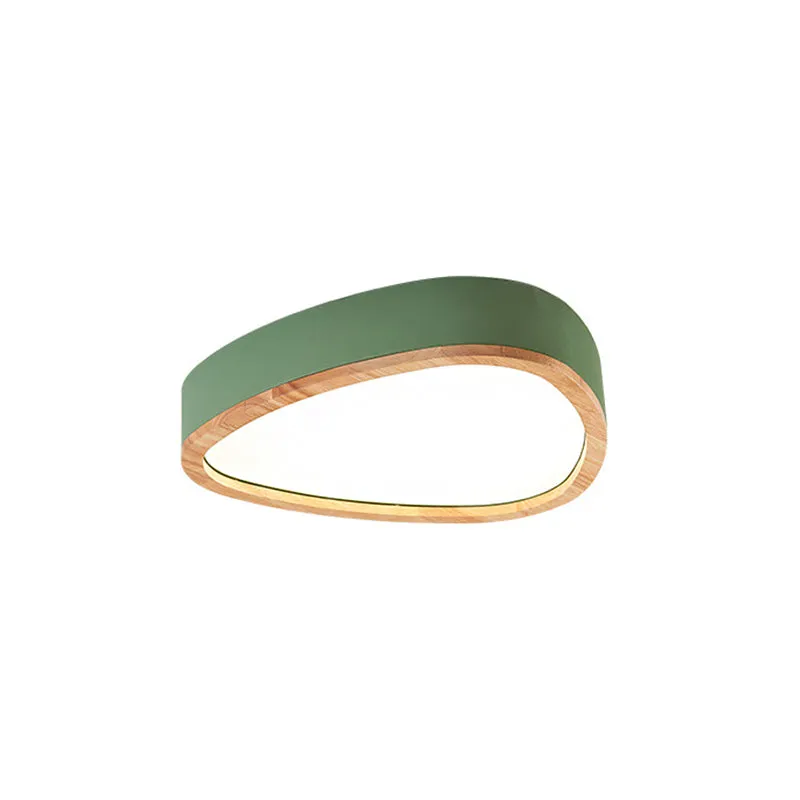Joli plafonnier LED en bois et acrylique en forme de larme pour chambre de garçon Clearhalo