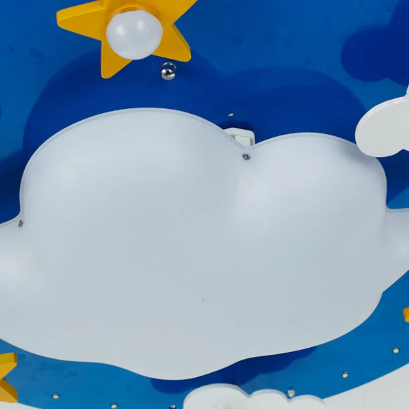 Kid Cloud Plafonnier LED Acrylique Plafonnier pour Chambre d'enfant en Bleu pour Chambre à Coucher Clearhalo