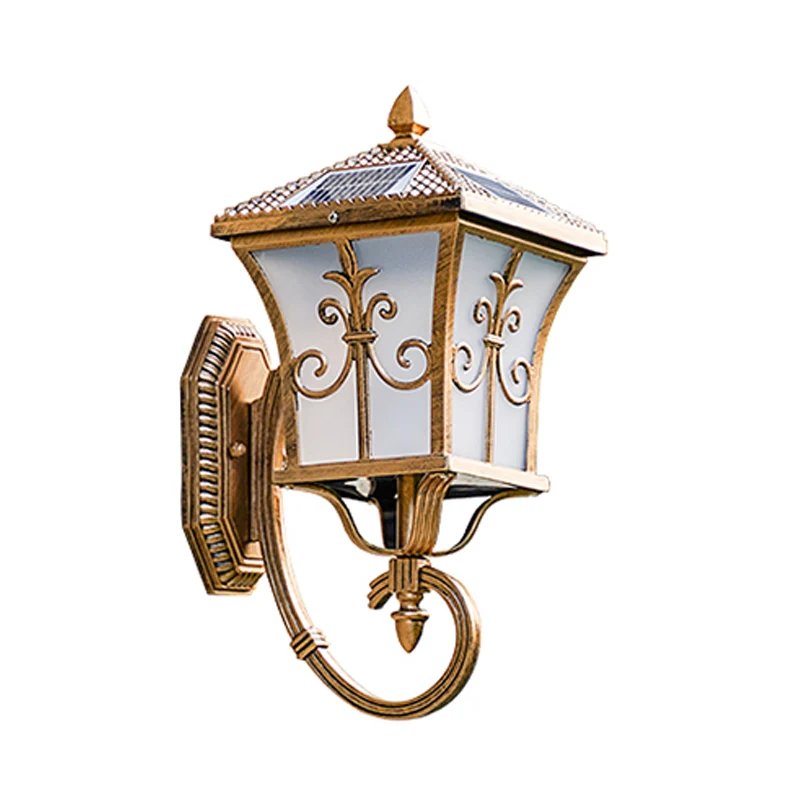 L'acrylique évasé la lumière solaire carrée de bâti de mur éclairage extérieur traditionnel de mur de LED Clearhalo