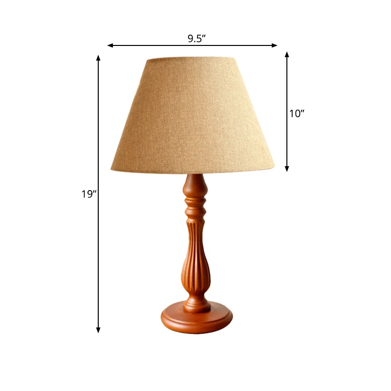 Lampe de bureau en forme de tonneau blanc/lin/beige, tissu traditionnel, lampe de lecture pour chambre à coucher à 1 lumiè...