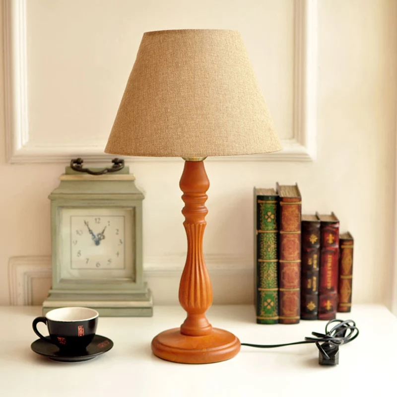 Lampe de bureau en forme de tonneau blanc/lin/beige, tissu traditionnel, lampe de lecture pour chambre à coucher à 1 lumiè...