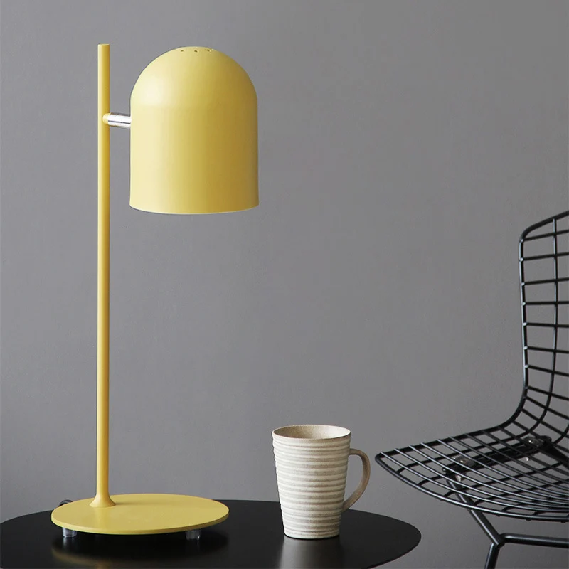 Lampe d'étude rotative en métal, 1 tête, lampe de bureau Macaron Loft avec cordon enfichable pour le bureau Clearhalo