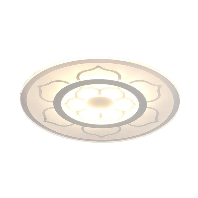 Lampe encastrée en acrylique Lotus, plafonnier LED Simple de 8/16.5/20.5 pouces de large, lumière chaude/blanche Clearhalo