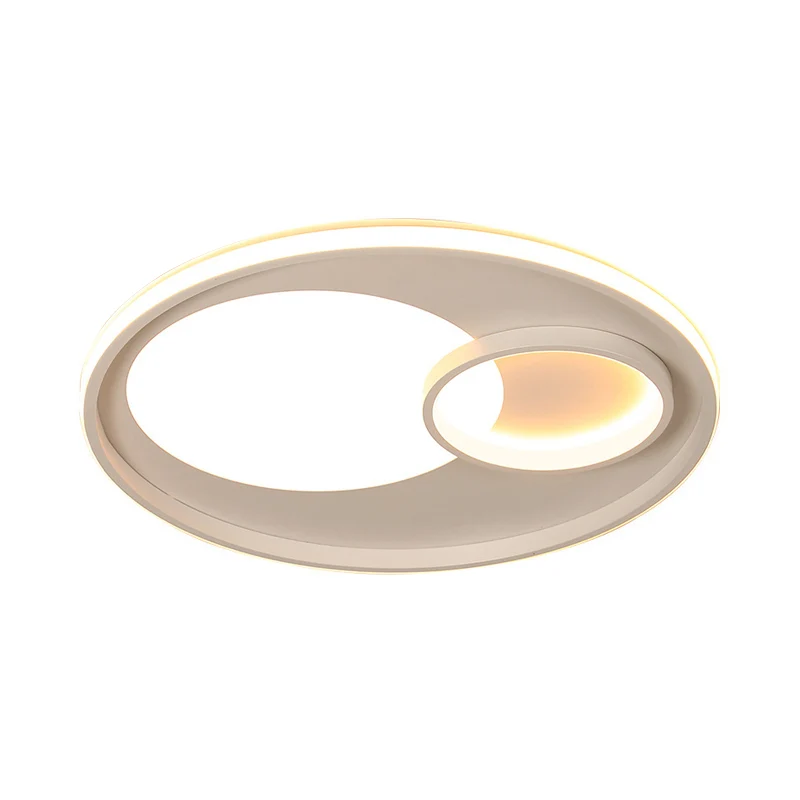 Lampe encastrée circulaire en acrylique de 18 "/ 21,5" W, plafonnier blanc moderniste à LED en lumière chaude/blanche/télé...