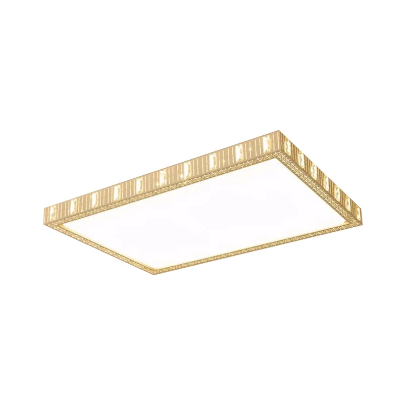 Lampe encastrée rectangulaire en céramique, luminaire LED blanc minimaliste Clearhalo
