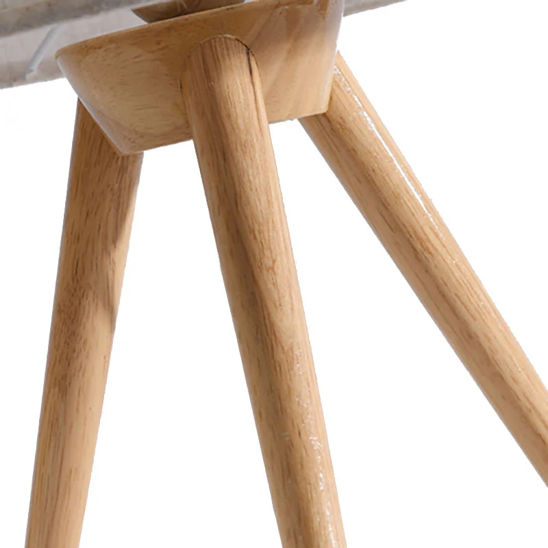 Lampe de lecture à LED en tissu d'éclairage de tâche de cylindre contemporain avec trépied en bois Clearhalo