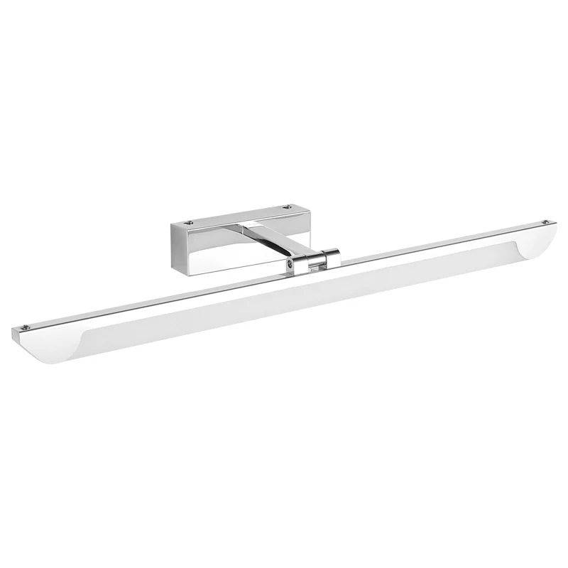 Lampe murale linéaire pivotante pour salle de bain, luminaire LED moderniste en acrylique pour vanité Clearhalo