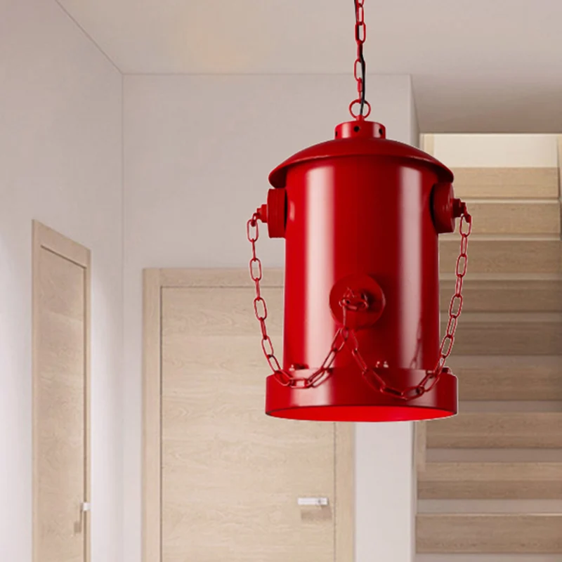 Lampe suspendue créative pour bouche d'incendie, 1 lumière métallique, pour Restaurant et Bar Clearhalo