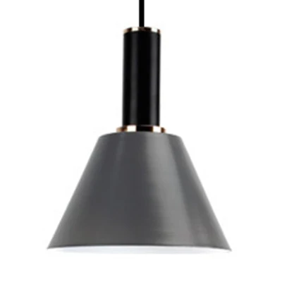 Lampe suspendue cylindrique et seau, une lumière moderne en aluminium, pour chevet Clearhalo