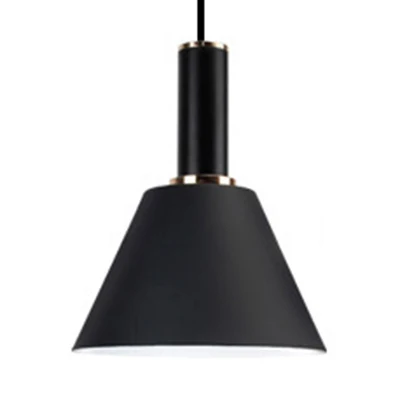 Lampe suspendue cylindrique et seau, une lumière moderne en aluminium, pour chevet Clearhalo