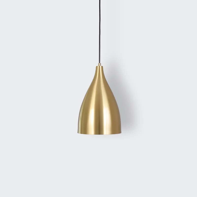 Lampe suspendue en forme de balle en métal, pendentif Post-moderne plaqué or simple pour Restaurant Clearhalo