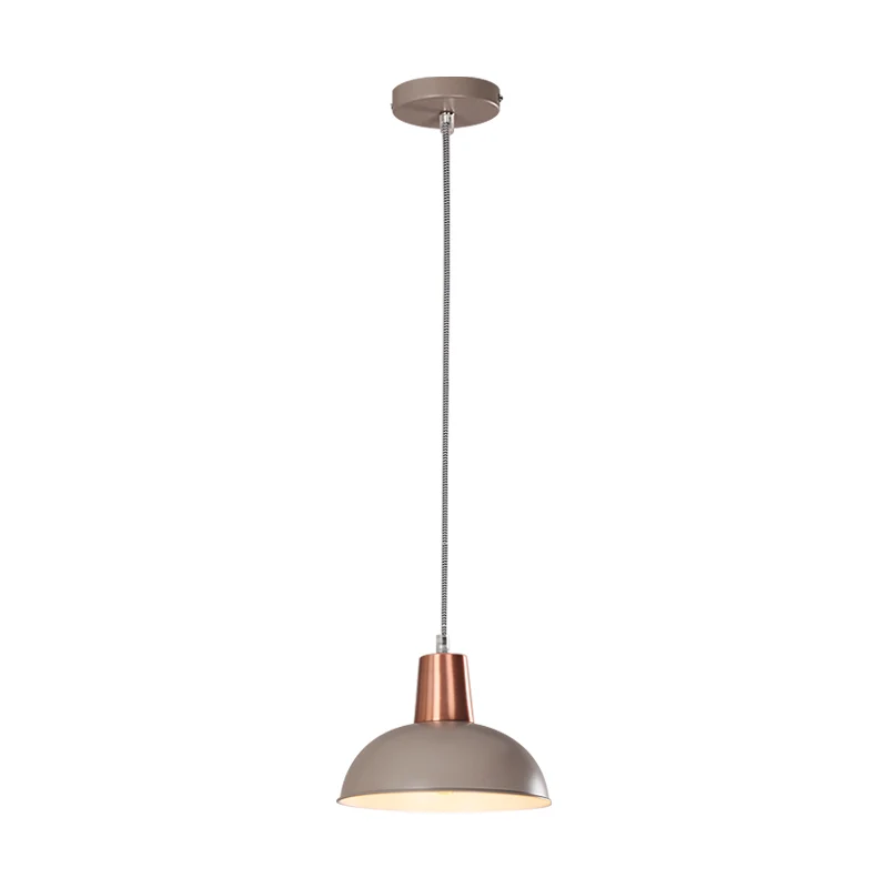 Lampe suspendue en forme de dôme en métal, luminaire décoratif d'intérieur, idéal pour un loft, un Macaron, pour un escali...