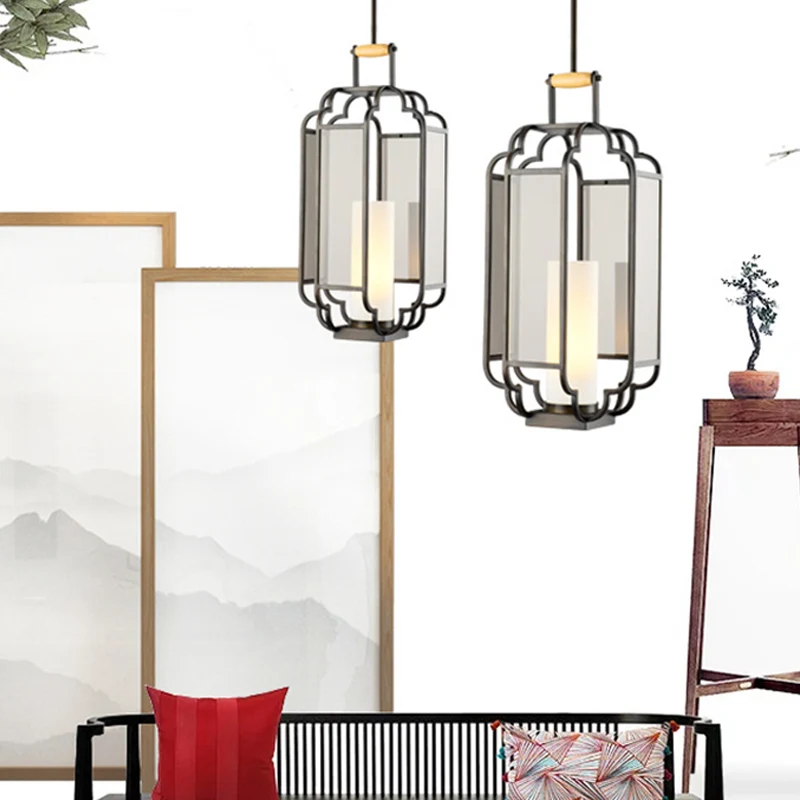 Lampe suspendue à 1 lumière en verre beige, cylindre noir traditionnel, pendule de salon, 8"/10"/12" de large Clearhalo