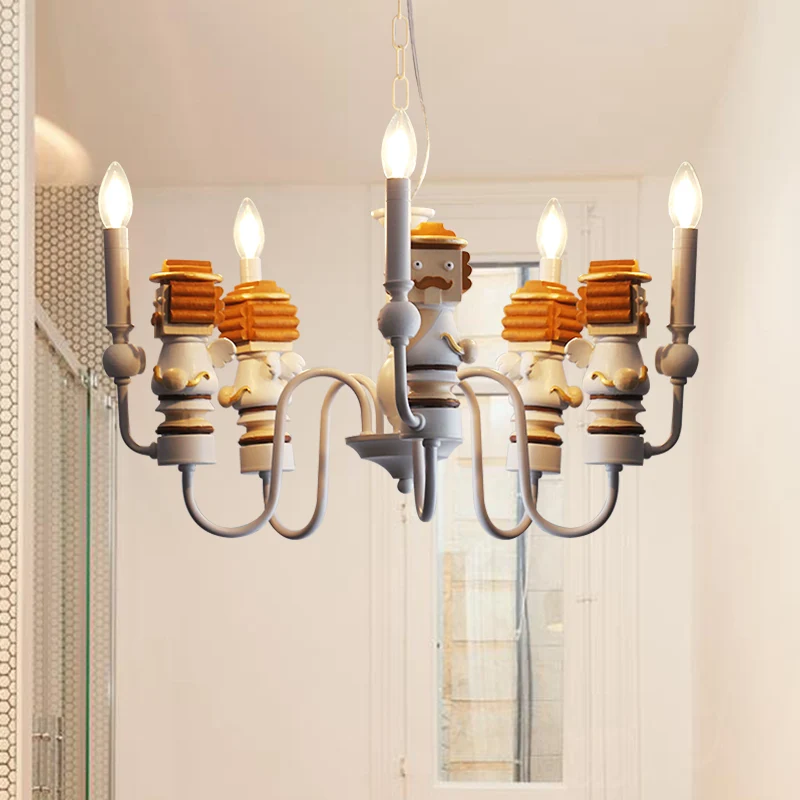 Lampe suspendue moderne en métal pour salle à manger, homme de dessin animé Clearhalo