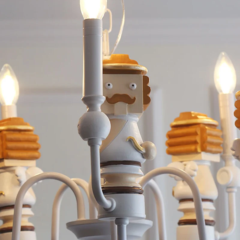 Lampe suspendue moderne en métal pour salle à manger, homme de dessin animé Clearhalo