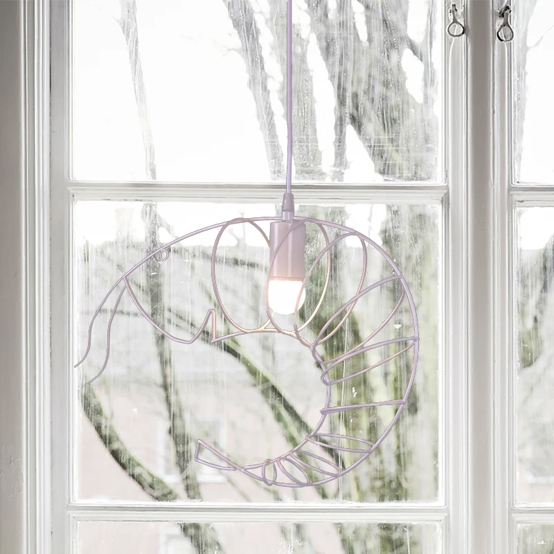 Lampe suspendue en métal à 1 lumière, rétro, élégante, noire/rouge/blanche, pour salle à manger, avec protection métalliqu...
