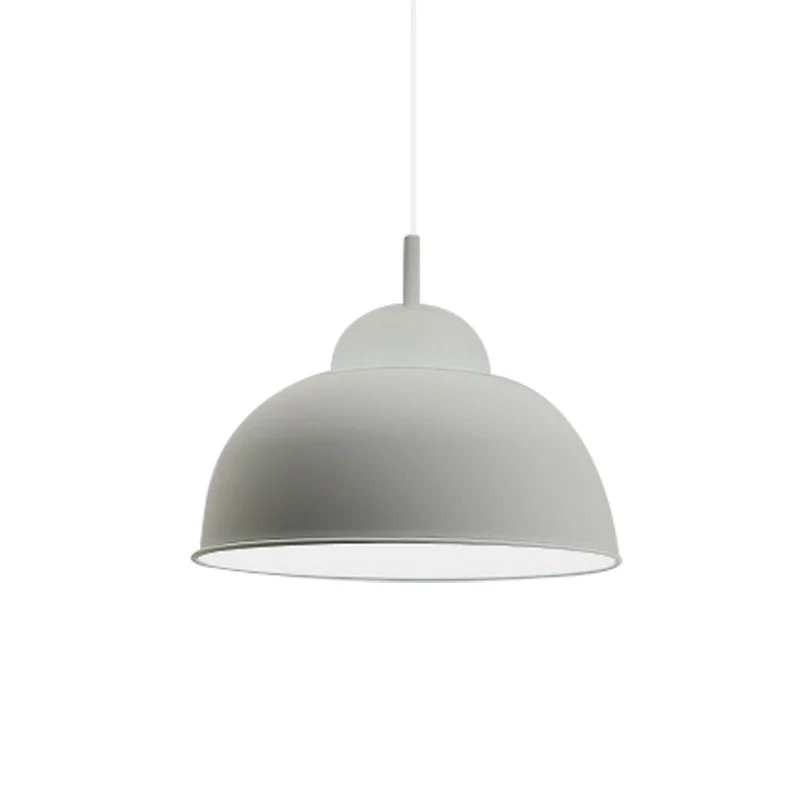 Lampe à Suspension en métal, Style Simple, monochrome, noir/gris/blanc, lampe suspendue pour salle d'étude Clearhalo