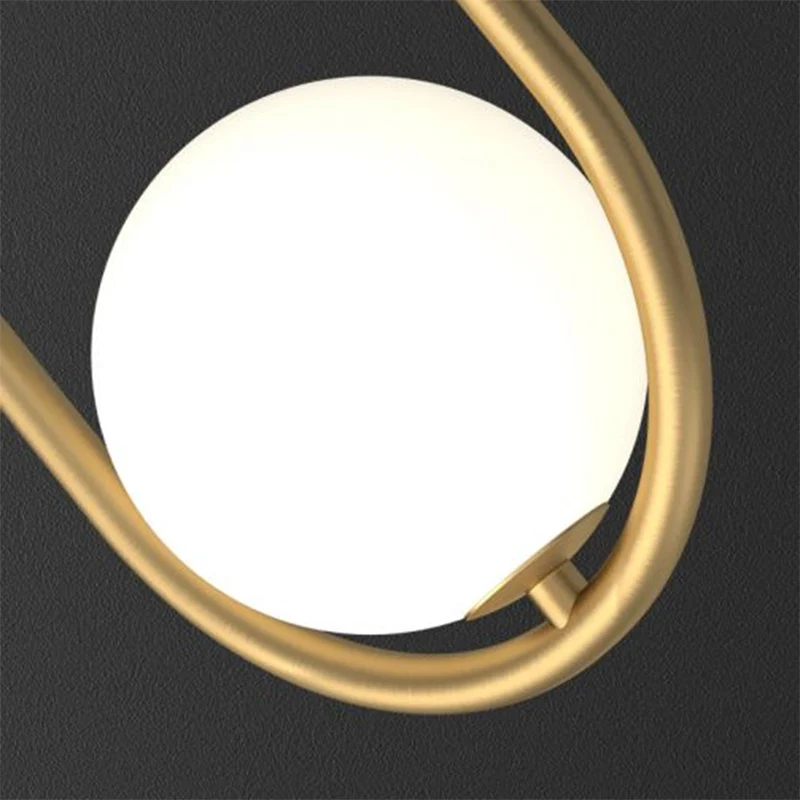Lampe de table de chevet à 2 ampoules, finition dorée simple, avec abat-jour en verre crème et cadre ovale Clearhalo