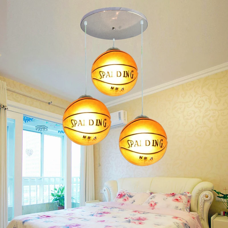 Lampes suspendues pour chambre à coucher, plafonnier moderne à 3 lumières en chrome pour garçons Clearhalo