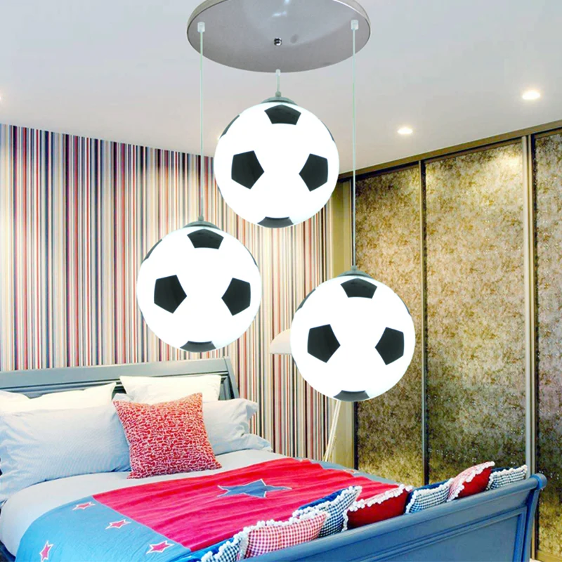 Lampes suspendues pour chambre à coucher, plafonnier moderne à 3 lumières en chrome pour garçons Clearhalo