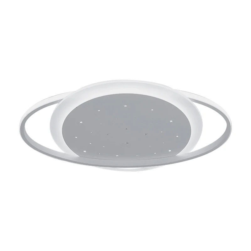 Luminaire encastré en acrylique Saturn LED simple blanc proche du plafonnier avec motif étoile Clearhalo