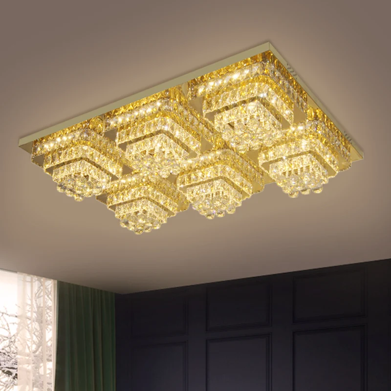 Luminaire encastré conique à LED, éclairage de plafond contemporain à abat-jour en cristal clair Clearhalo