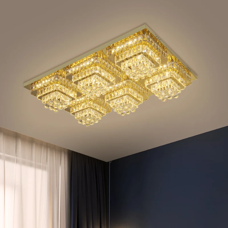 Luminaire encastré conique à LED, éclairage de plafond contemporain à abat-jour en cristal clair Clearhalo