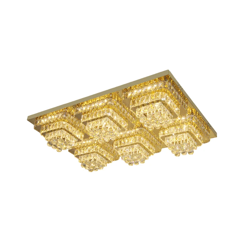 Luminaire encastré conique à LED, éclairage de plafond contemporain à abat-jour en cristal clair Clearhalo