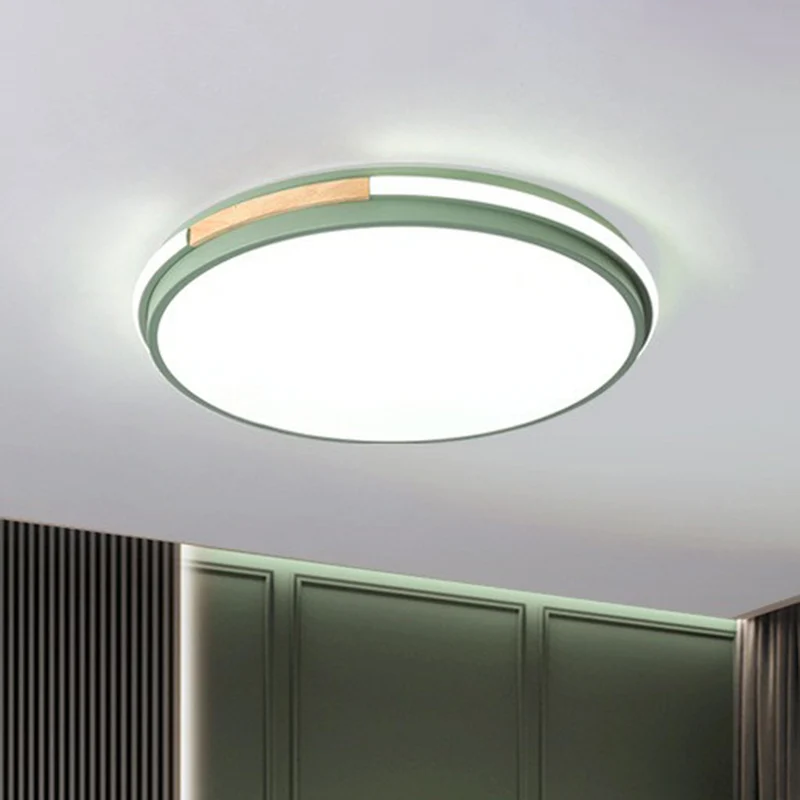 Luminaire encastré de forme ronde simpliste, luminaire en acrylique pour chambre à coucher à LED Clearhalo