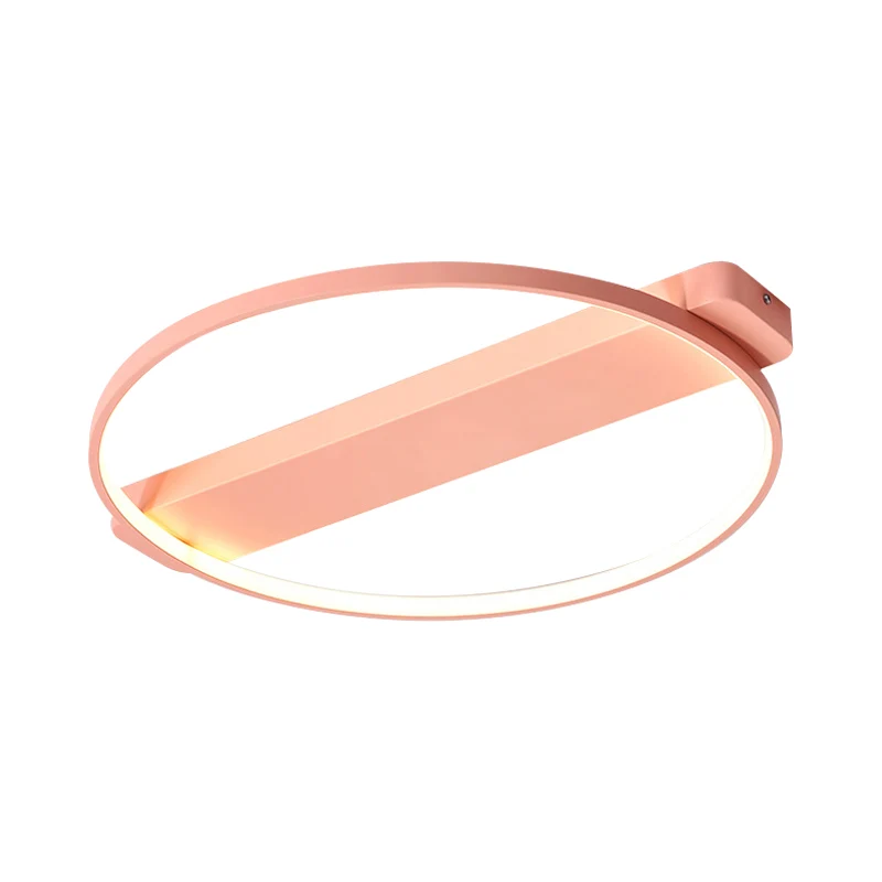 Luminaire encastré à LED pour chambre d'enfant de 18 "/22" de largeur, jaune macaron/rose/gris, luminaire proche du plafon...