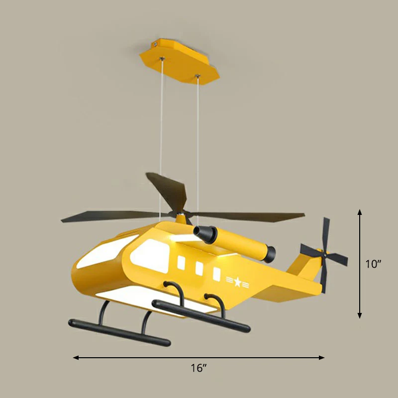 Luminaire de lustre de dessin animé d'éclairage de Suspension de LED d'avion acrylique pour la maternelle Clearhalo