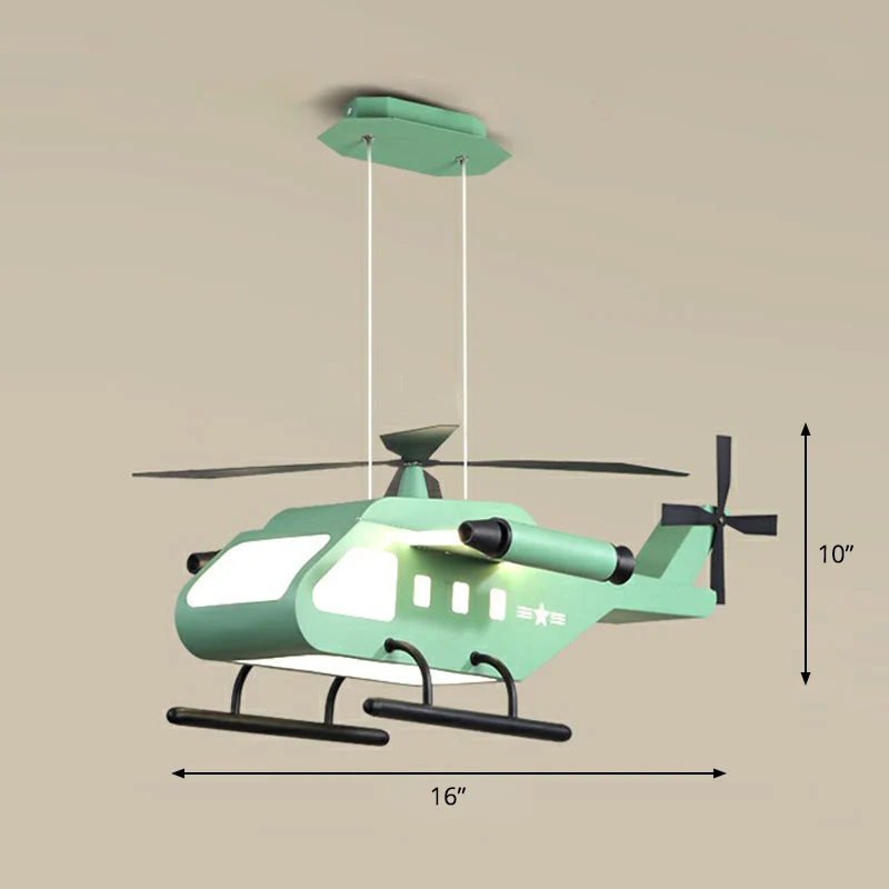 Luminaire de lustre de dessin animé d'éclairage de Suspension de LED d'avion acrylique pour la maternelle Clearhalo